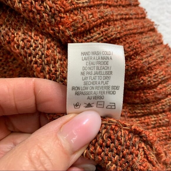 𝅺gentle Fawn Slub Sweater Multi Textured Lace Insert Pullover Sweater Sz S - Picture 11 of 11